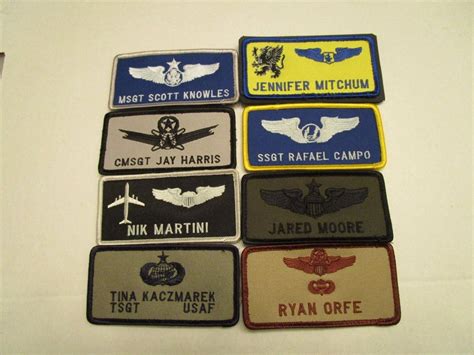 air force flight suit name tapes