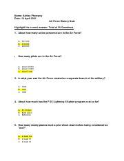 air force quiz