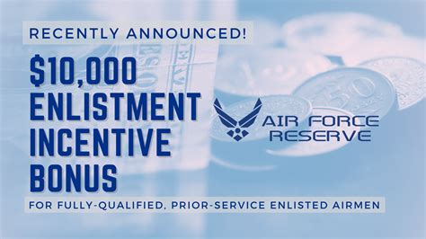 air force reserve enlistment bonus 2023