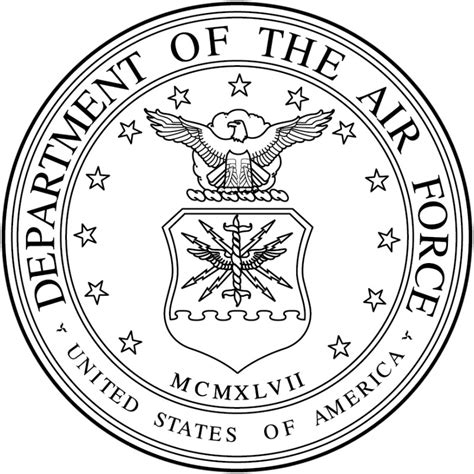 air force seal black and white