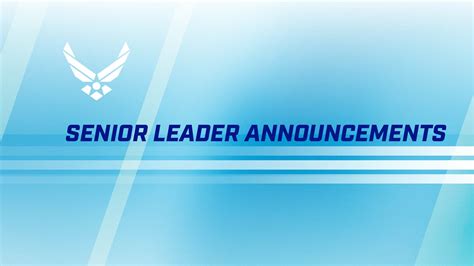 air force senior leader announcements 2023