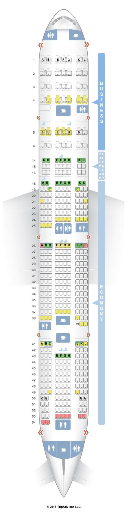 air france boeing 777-300er seating chart