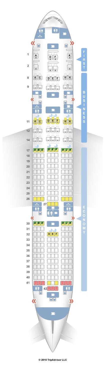 air india boeing 777-200lr seat map