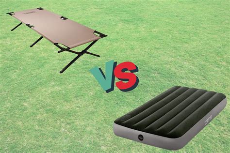 air mattress vs cot