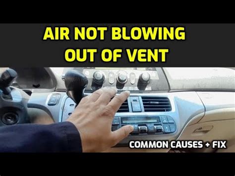 Air Not Blowing