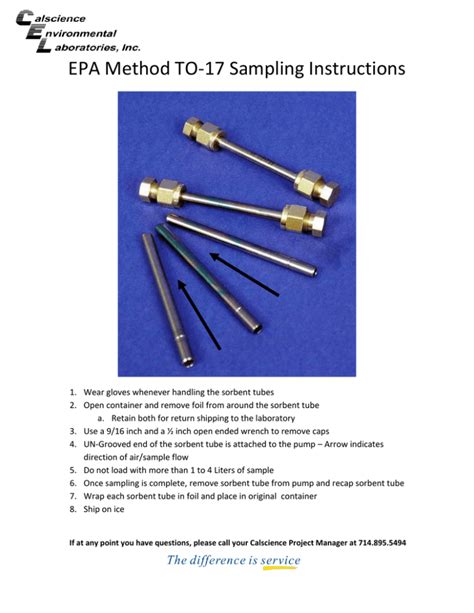 Air Sampling Methods Epa