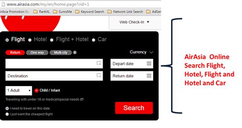 airasia official site booking online