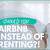 airbnb instead of renting