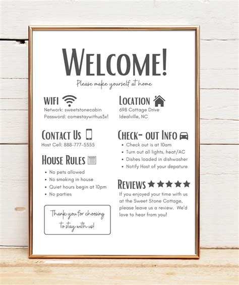 airbnb house rules for guests template