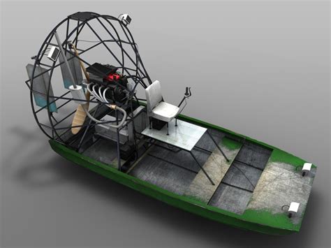 airboat 3d models unity