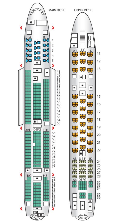 Delta Airbus A380 800 Seating Chart