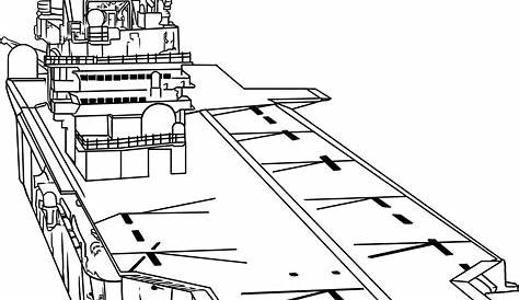 Print Out This Aircraft Carrier Coloring Page! "Sweet!" Tell Other