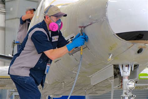 Aircraft paint shop delivering liveries for aircraft post check