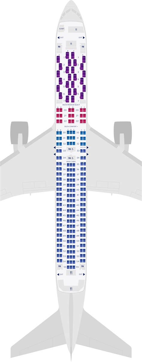 aircraft boeing 767-300 seat map