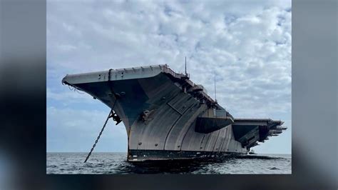 aircraft carrier broken down
