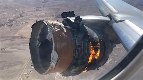 aircraft engine on fire