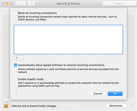 airdrop firewall security