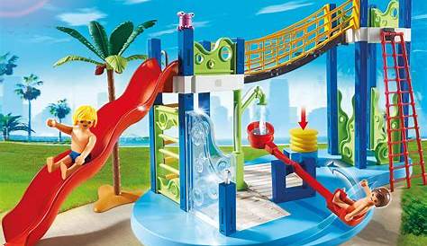 PLAYMOBIL Summer Fun 6670 pas cher Aire de jeux aquatique