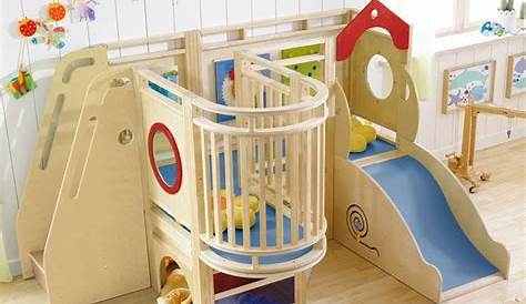 Aire de jeux en bois avec 2 murs d'escalade Buffalo FUNGOO