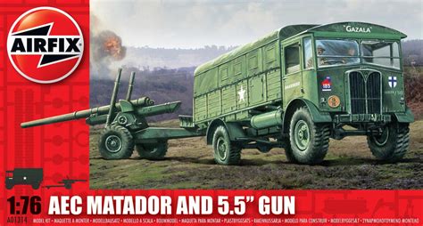 airfix aec matador and 5.5 gun