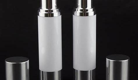 Airless Pump Bottle 50ml 50pcs Aluminium Clear Cosmetic