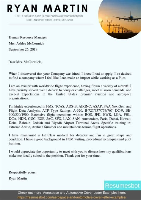 Pilot Cv Cover Letter Example 89+ Cover Letter Samples