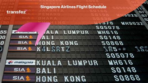 airline flight schedules singapore