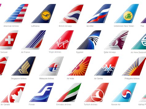 airline tail fin logos