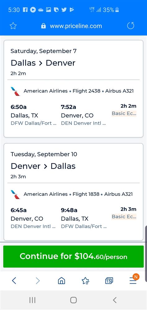 airline tickets from dfw to denver