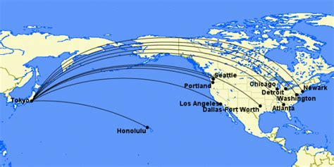 airlines from us to japan