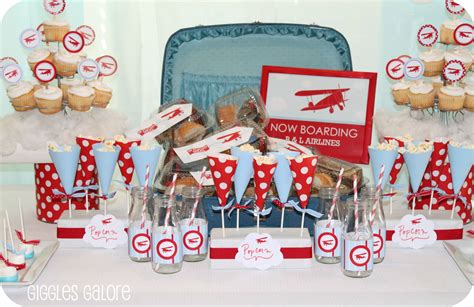 Airplane Adventure 1st Birthday Basic Party Pack for 8