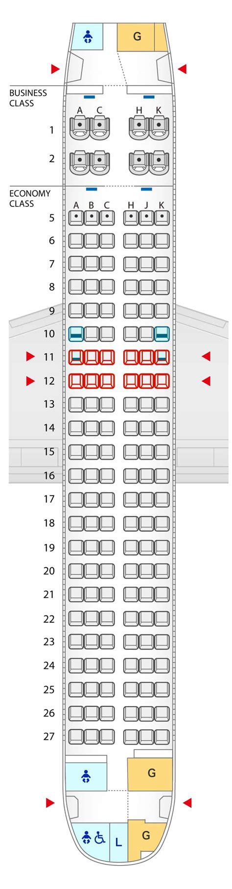 Airplane A320 Seating Chart