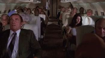 airplane movie woman freaking out