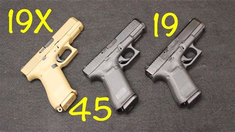 airsoft glock 45 vs glock 19x