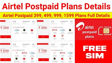 airtel plans postpaid plans