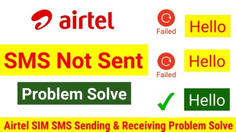 airtel sms not going