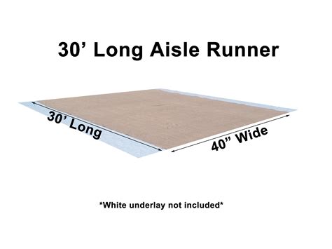 Aisle Runner Width