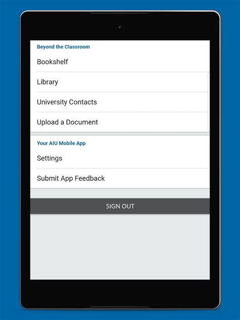 aiu student mobile app