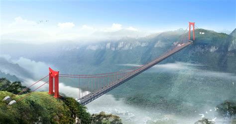 aizhai suspension bridge hunan province china