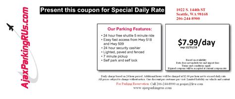 ajax airport parking coupon