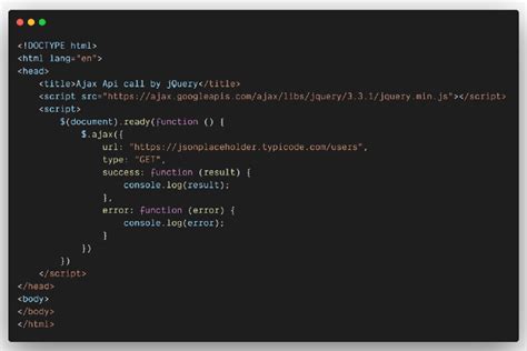 ajax api call in javascript