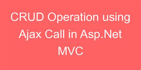 ajax calling in mvc