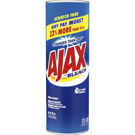 ajax cleanser with bleach sds