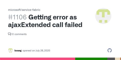 ajax extended call failed