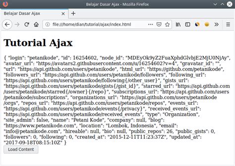 Ajax In Html Example