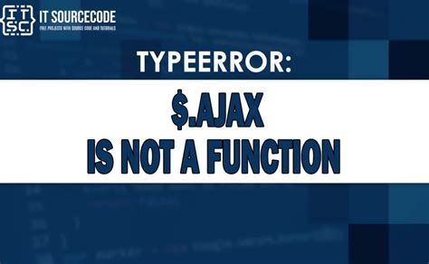 ajax is not a function error