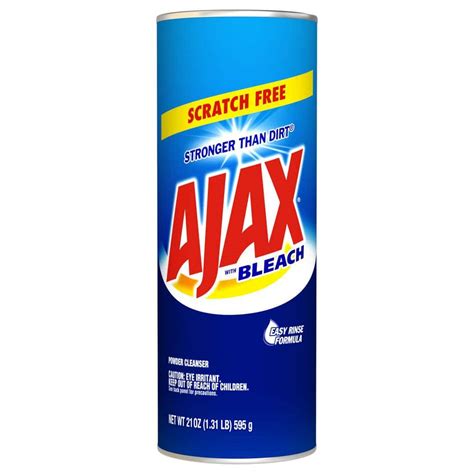 ajax with bleach powder cleanser sds