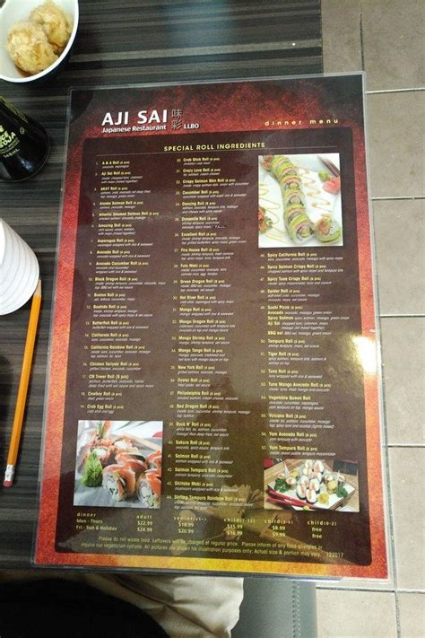 aji sai menu
