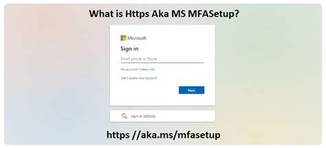 aka/mfa setup ms