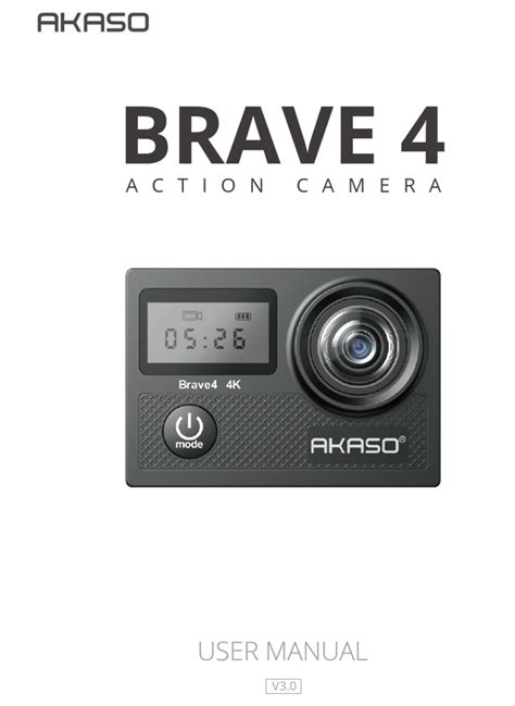 akaso brave 4 owners manual